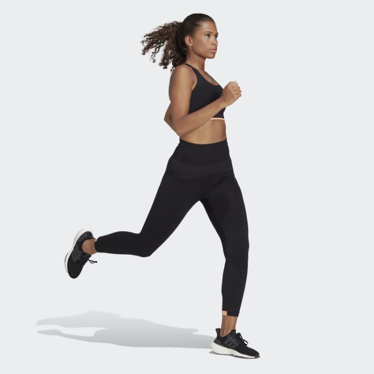 Leggings Longas Aeroknit Para Corrida De Inverno Adidas Pretas