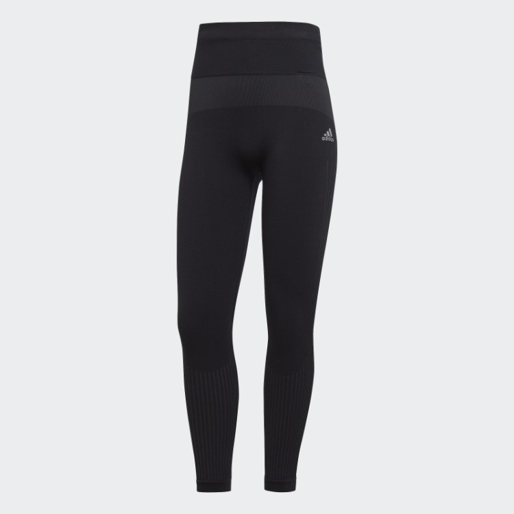 Leggings Longas Aeroknit Para Corrida De Inverno Adidas Pretas