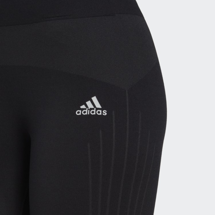 Leggings Longas Aeroknit Para Corrida De Inverno Adidas Pretas