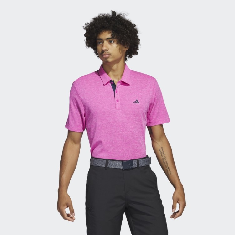 Camisa Polo Fuchsia Mel Drive Heather Adidas