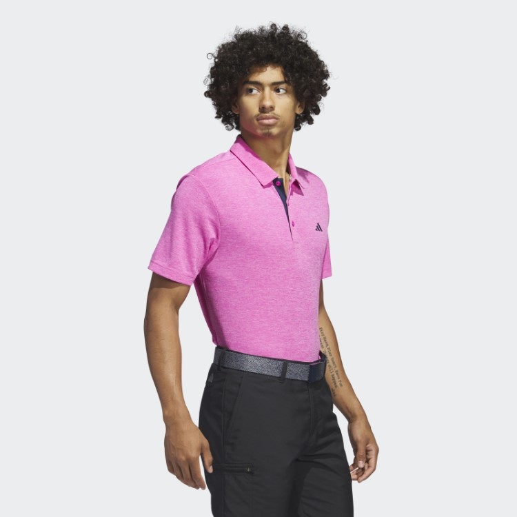 Camisa Polo Fuchsia Mel Drive Heather Adidas