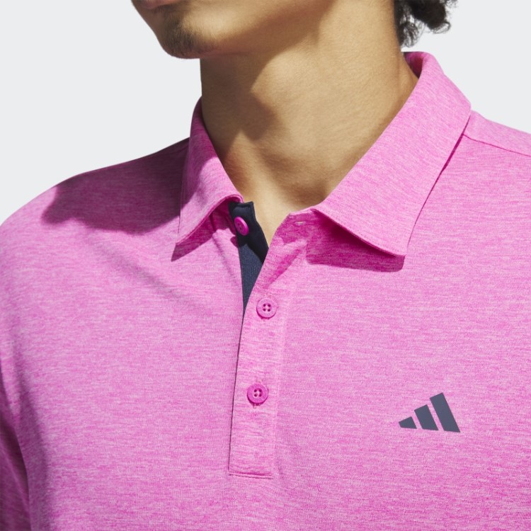 Camisa Polo Fuchsia Mel Drive Heather Adidas