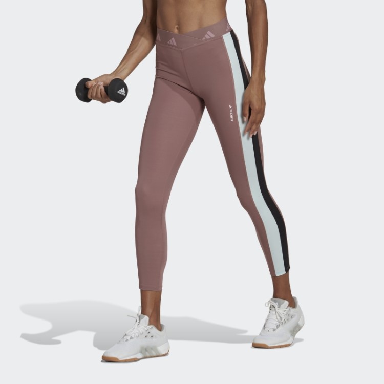 Legging Roxa Adidas Hyperglam Training Techfit 7/8