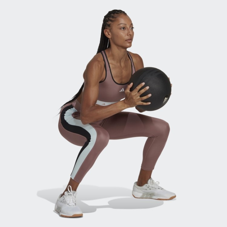 Legging Roxa Adidas Hyperglam Training Techfit 7/8