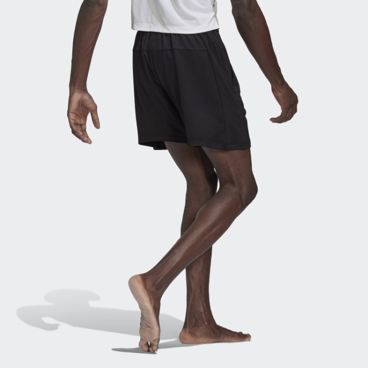 Calções De Treino De Ioga Pretos Adidas Fashion