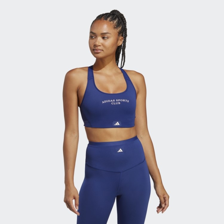 Sutiã De Suporte Médio Adidas Sports Club Azul Vitória