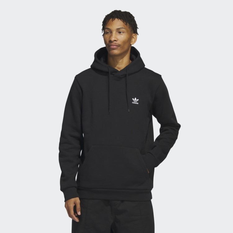 Moletom Com Capuz Trefoil Essentials Preto Adidas