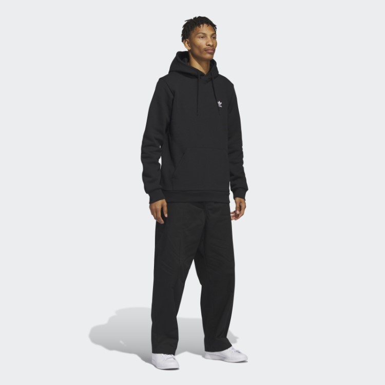 Moletom Com Capuz Trefoil Essentials Preto Adidas