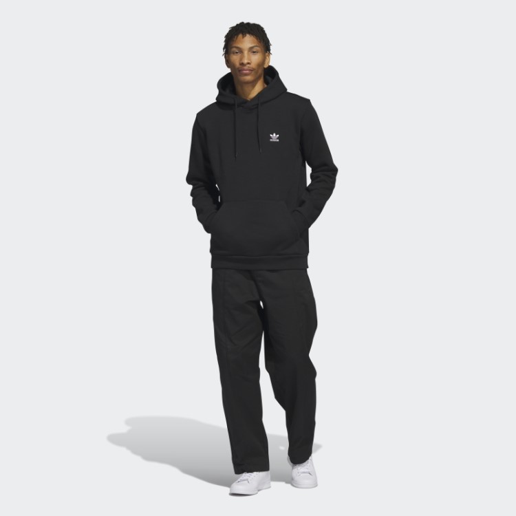 Moletom Com Capuz Trefoil Essentials Preto Adidas