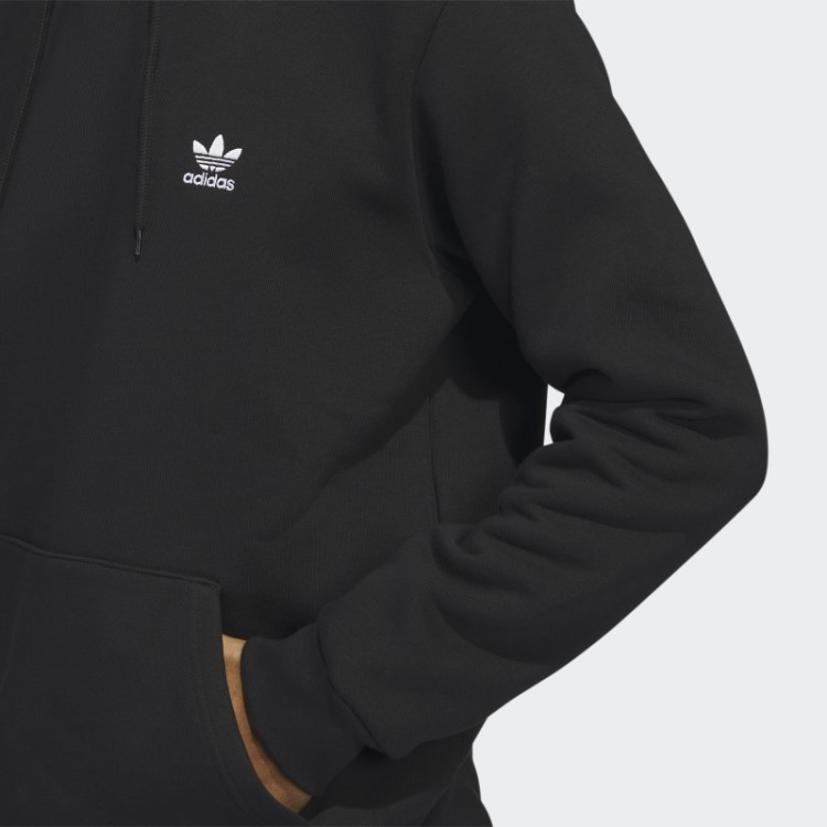 Moletom Com Capuz Trefoil Essentials Preto Adidas