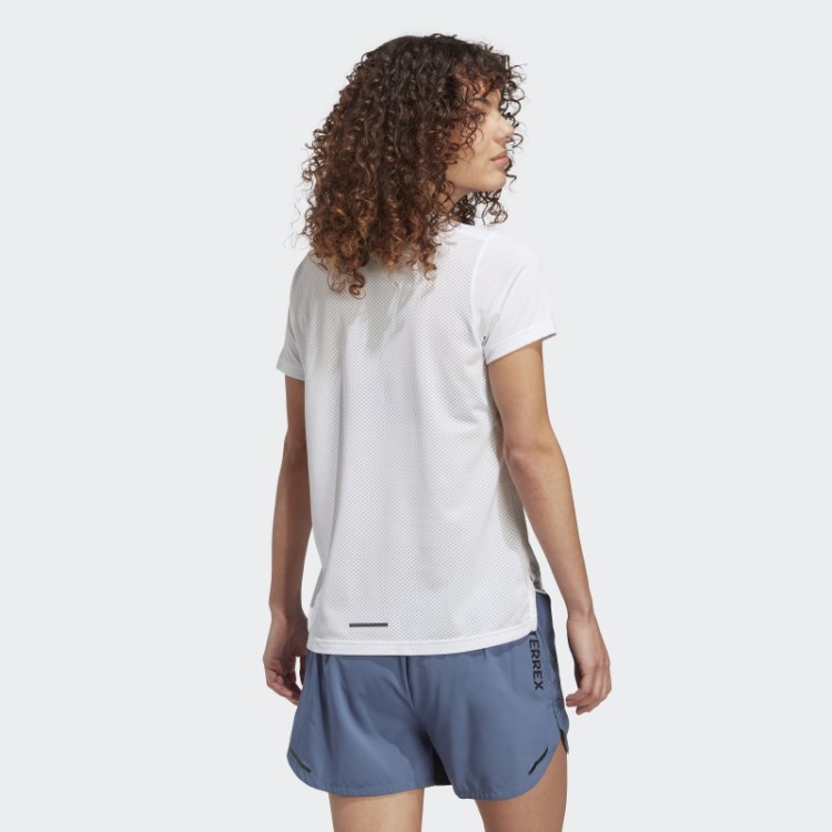 Camiseta De Corrida Branca Adidas Terrex Agravic