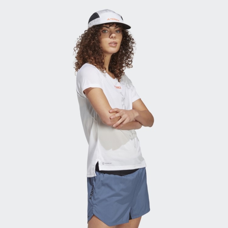Camiseta De Corrida Branca Adidas Terrex Agravic