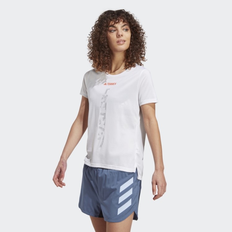 Camiseta Branca Terrex Agravic Trail Running Adidas