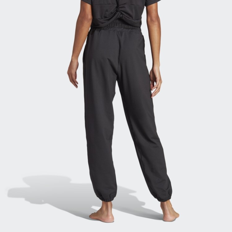 Calça De Estúdio De Ioga Preta Adidas