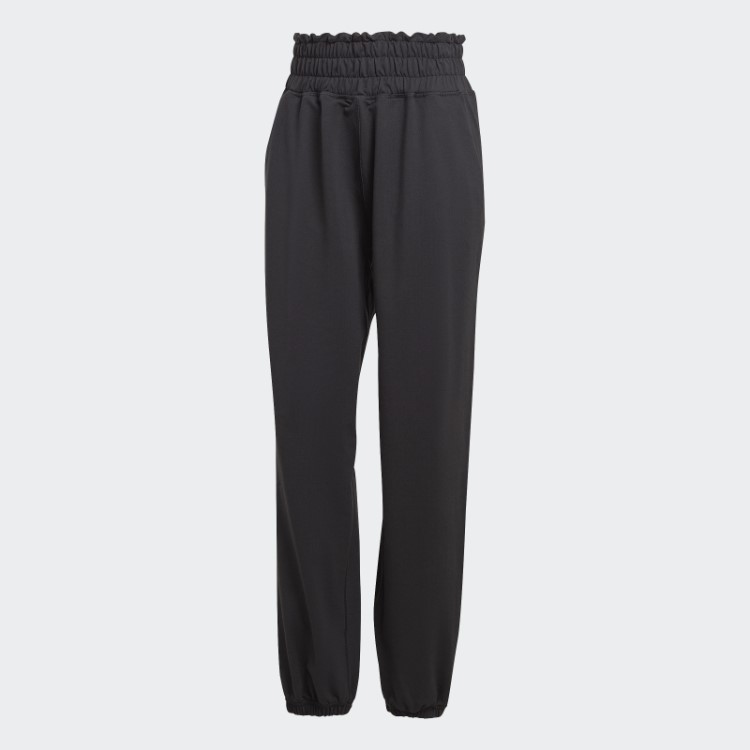 Calça De Estúdio De Ioga Preta Adidas