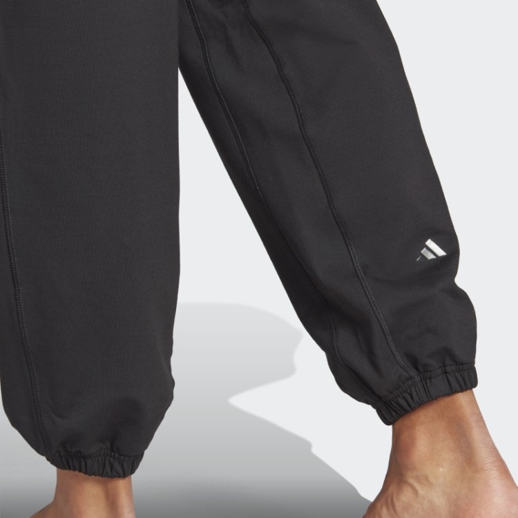 Calça De Estúdio De Ioga Preta Adidas