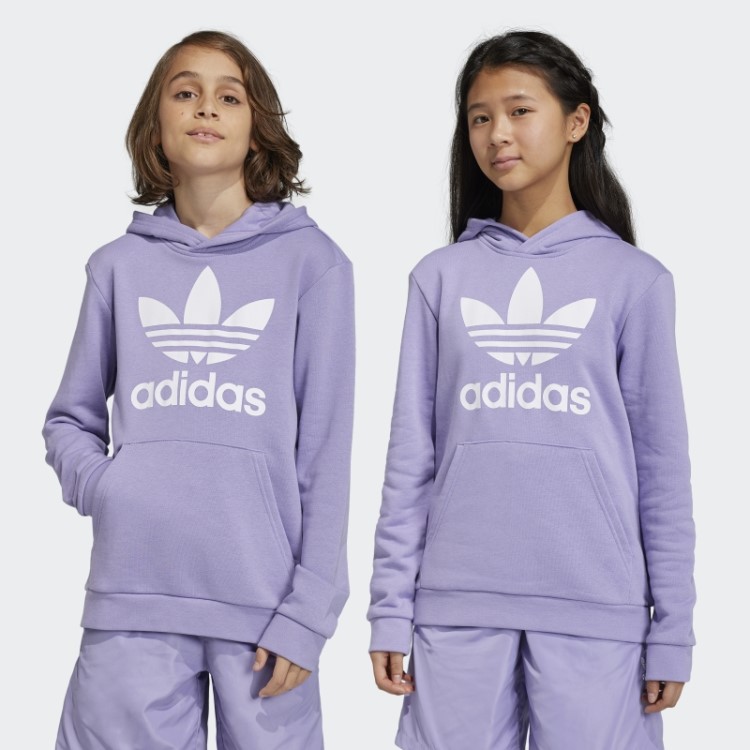 Adidas Moletom Com Capuz Trefoil Lilás
