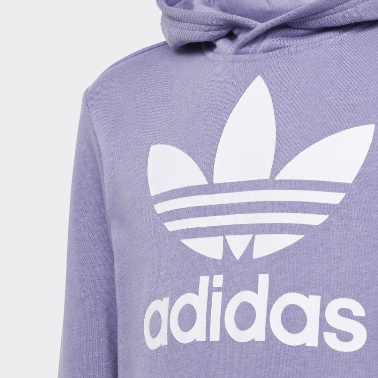 Adidas Moletom Com Capuz Trefoil Lilás
