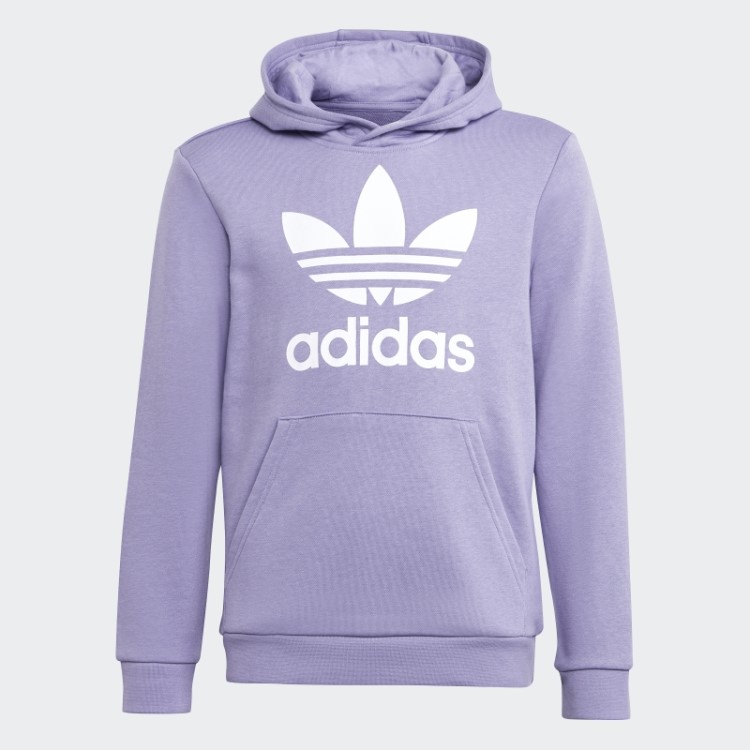 Moletom Com Capuz Trefoil Adidas Lilás