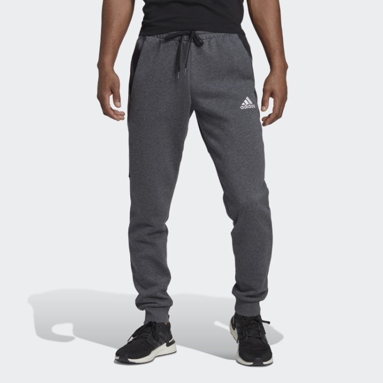 Calça De Lã Adidas Essentials Com Estampa Camuflada Cinza Escuro Urze