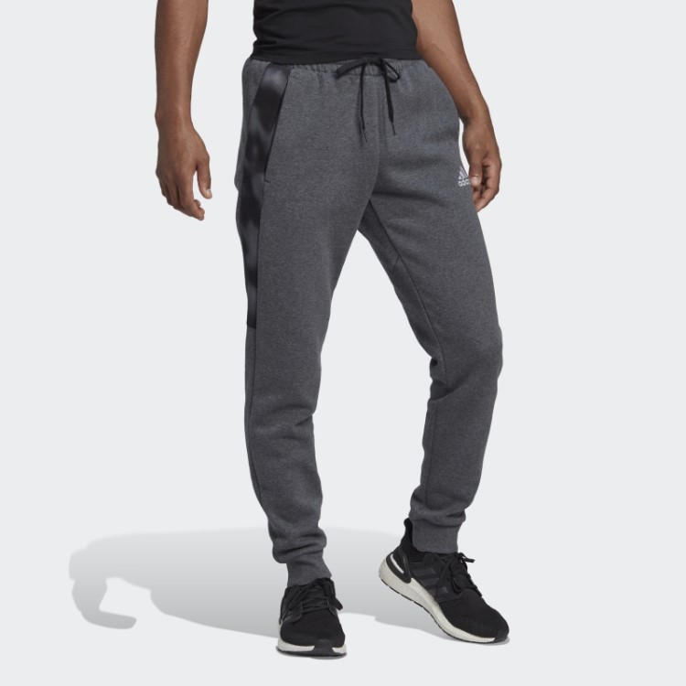 Calça De Lã Adidas Essentials Com Estampa Camuflada Cinza Escuro Urze