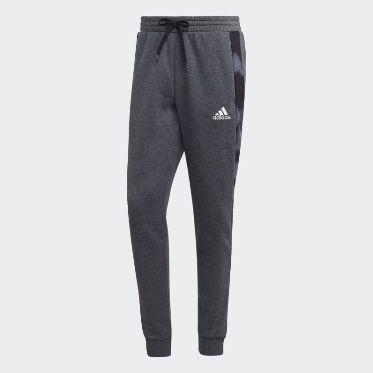 Calça De Lã Adidas Essentials Com Estampa Camuflada Cinza Escuro Urze
