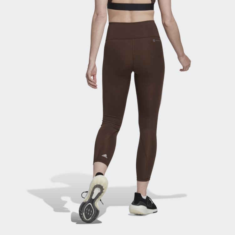 Meia-calça Marrom Optime Trainicons 7/8 Adidas