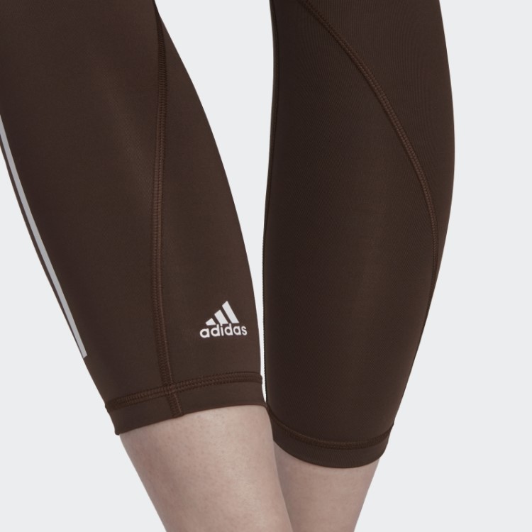 Meia-calça Marrom Optime Trainicons 7/8 Adidas