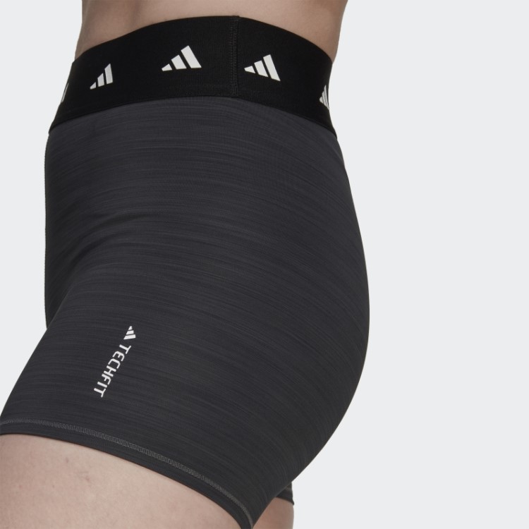 Leggings Curtas De 3 Polegadas Cinza Escuro Urze Techfit Adidas