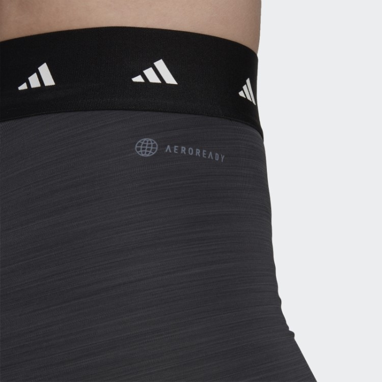 Leggings Curtas De 3 Polegadas Cinza Escuro Urze Techfit Adidas