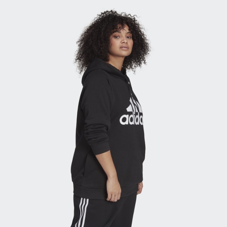 Hoodie De Lã Com Logotipo Essencial (tamanho Grande) Adidas Preto