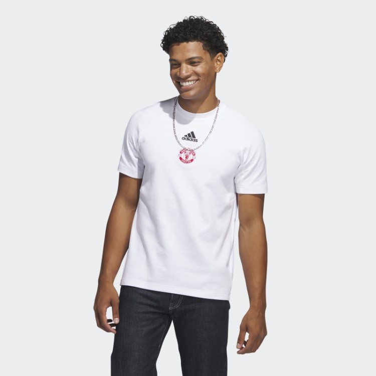 Camiseta De Viagem Branca Adidas Manchester United
