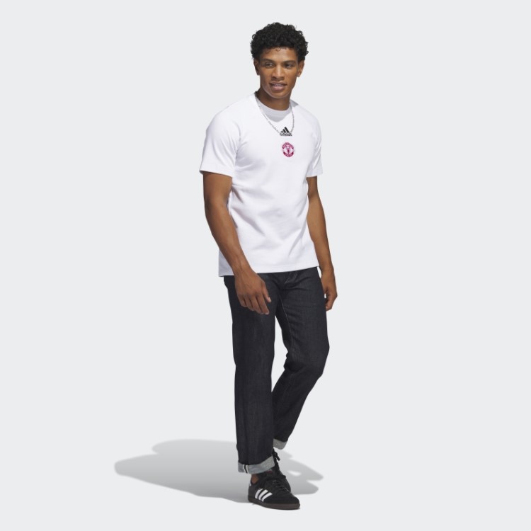 Camiseta De Viagem Branca Adidas Manchester United