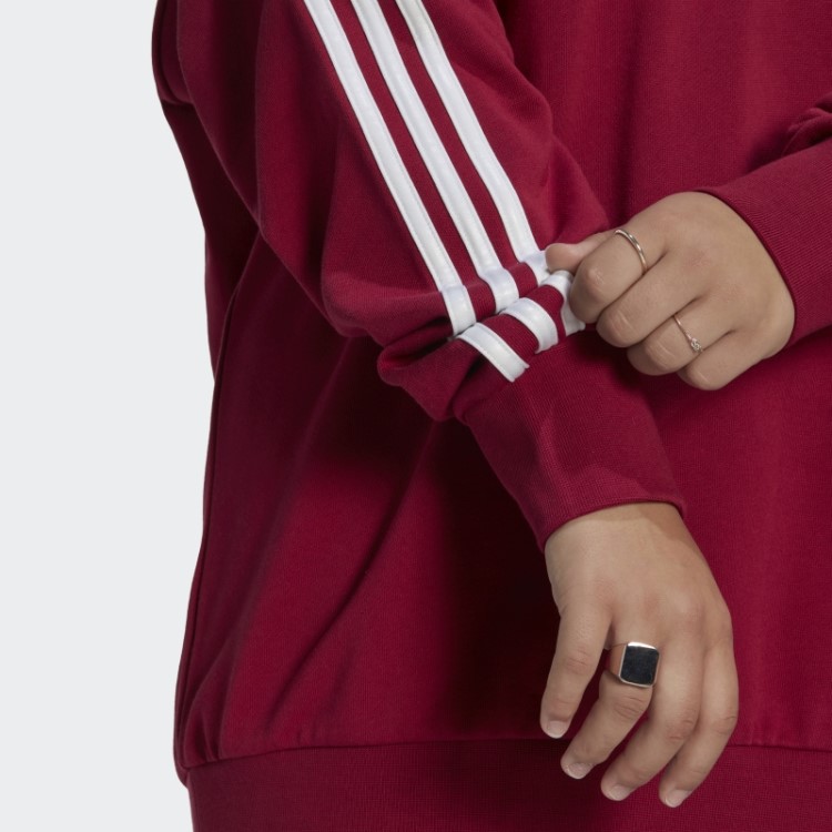 Moletom Com Capuz Adicolor Trefoil (tamanho Grande) Bordô Adidas