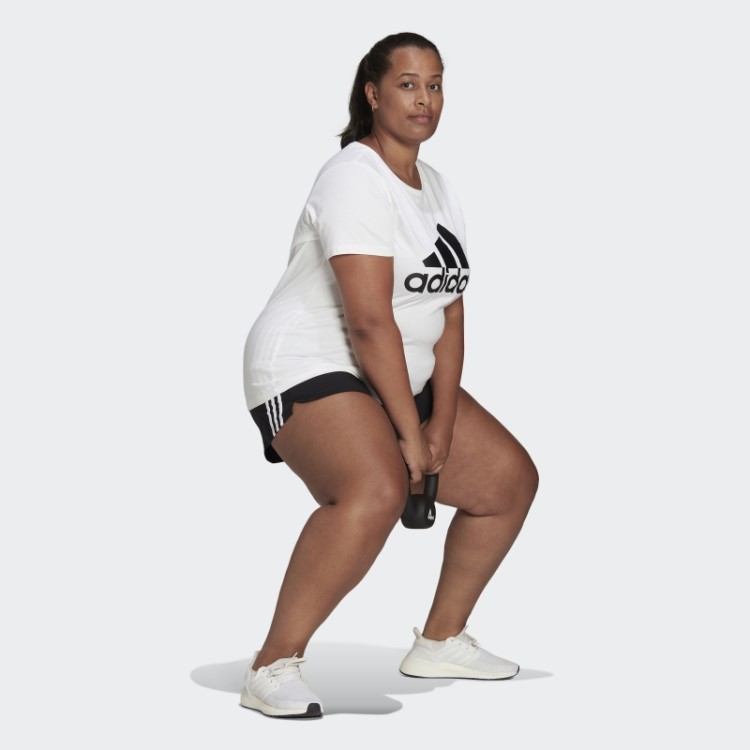 Pacer Bermuda Trançada Com As Três Listras (tamanho Grande) Adidas Preto