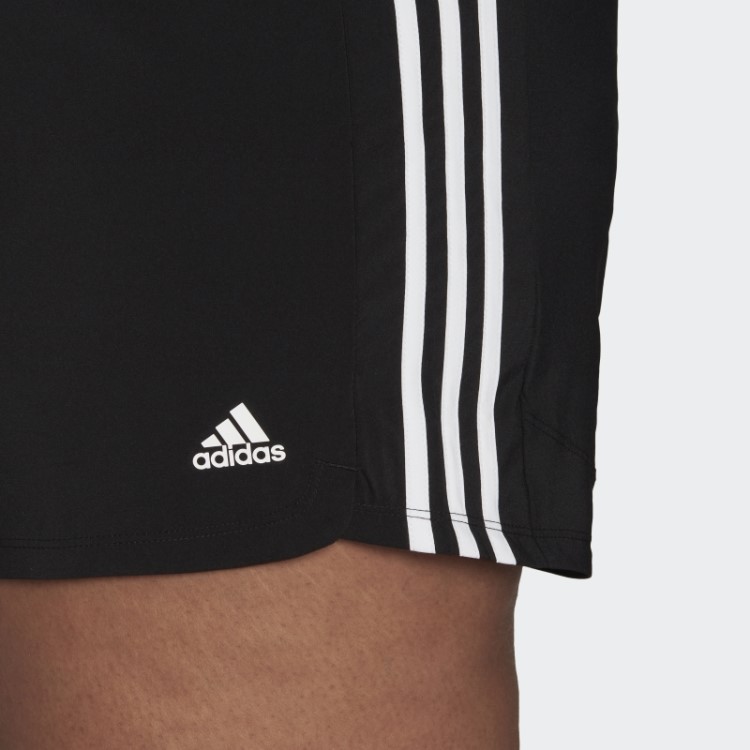 Pacer Bermuda Trançada Com As Três Listras (tamanho Grande) Adidas Preto