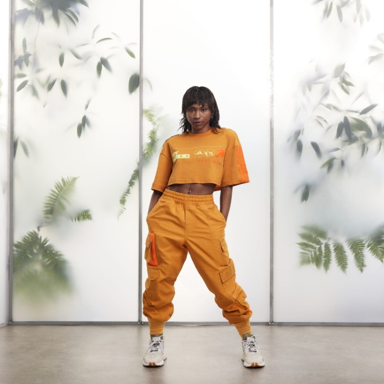 Adidas Lona Cargo Joggers (todos Os Gêneros) Foco Laranja