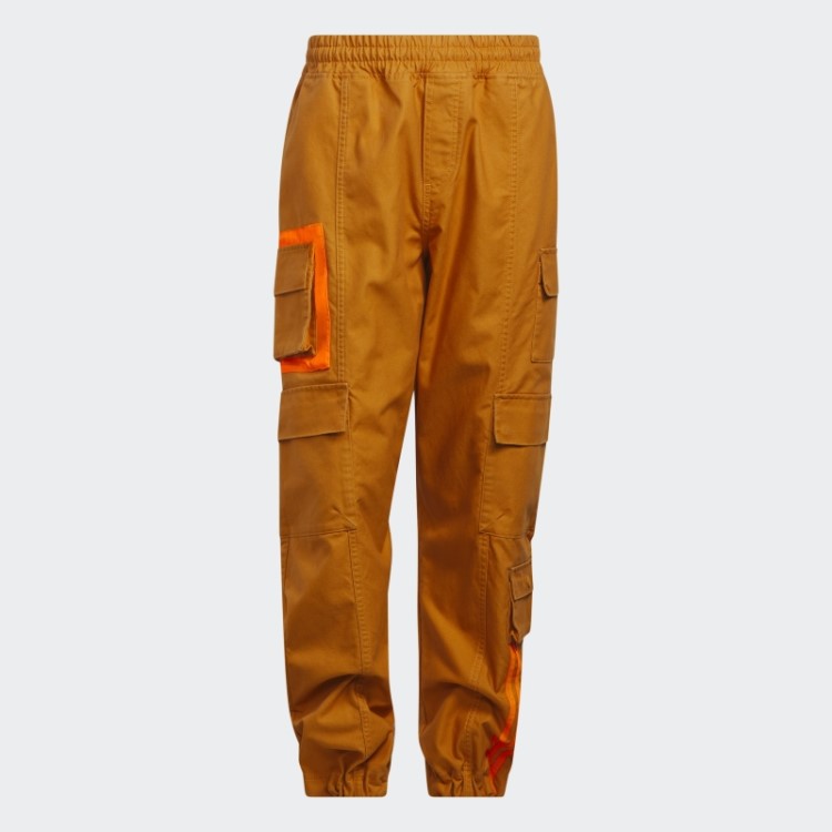 Adidas Lona Cargo Joggers (todos Os Gêneros) Foco Laranja