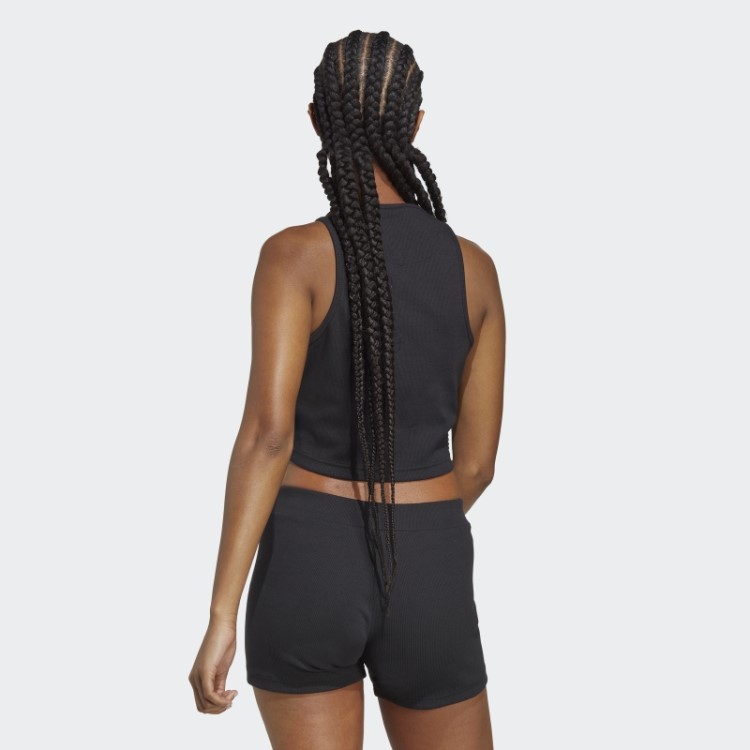 Regata Estilosa Lounge Rib Preta Adidas