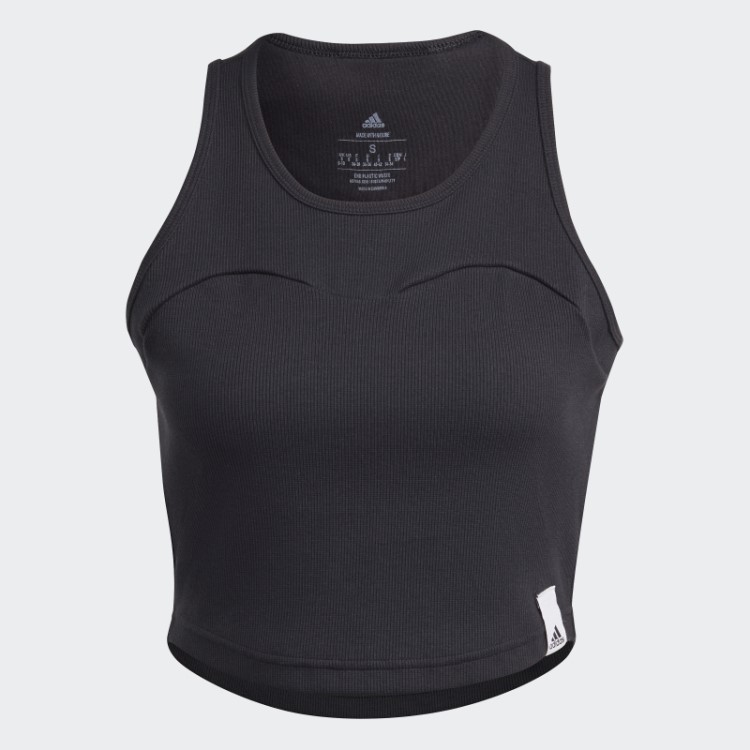 Regata Estilosa Lounge Rib Preta Adidas