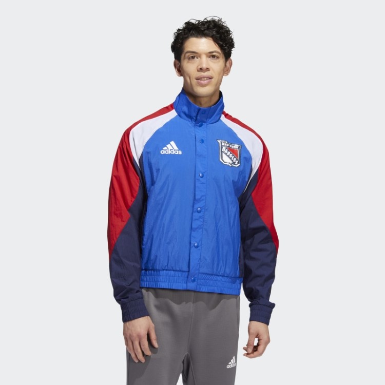 Jaqueta Retrô Adidas Marathon Blue Rangers Reverse