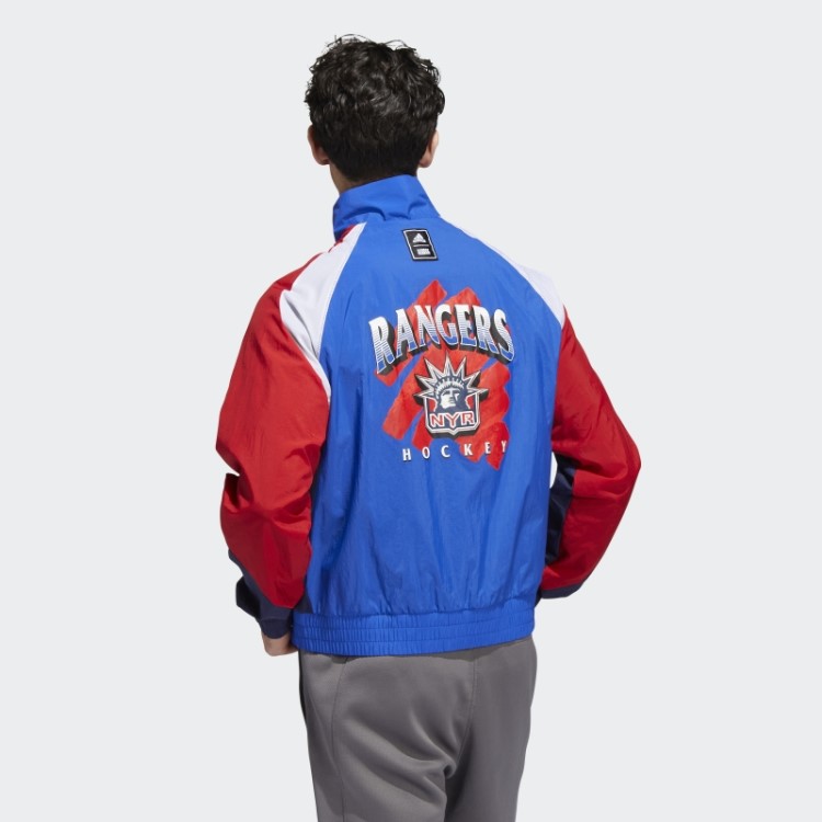 Jaqueta Retrô Adidas Marathon Blue Rangers Reverse