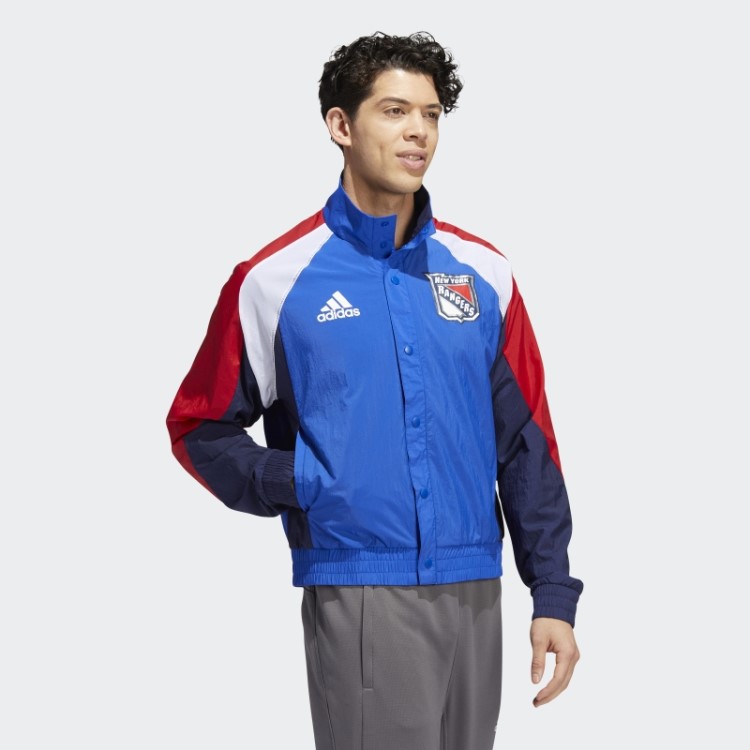 Jaqueta Retrô Adidas Marathon Blue Rangers Reverse