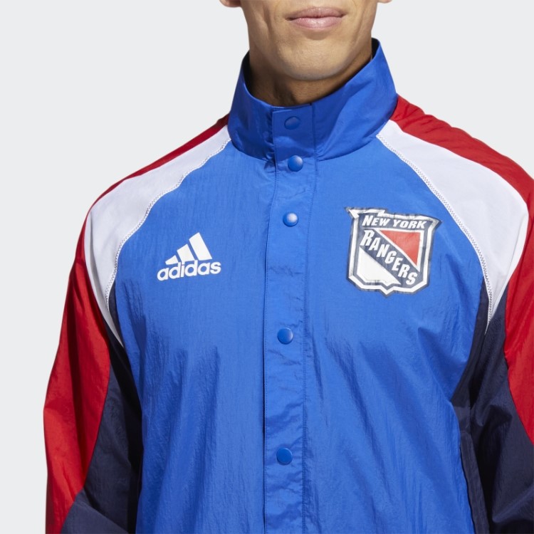 Jaqueta Retrô Adidas Marathon Blue Rangers Reverse