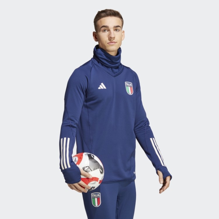 Top Azul Escuro Itália Tiro 23 Pro Quente Adidas