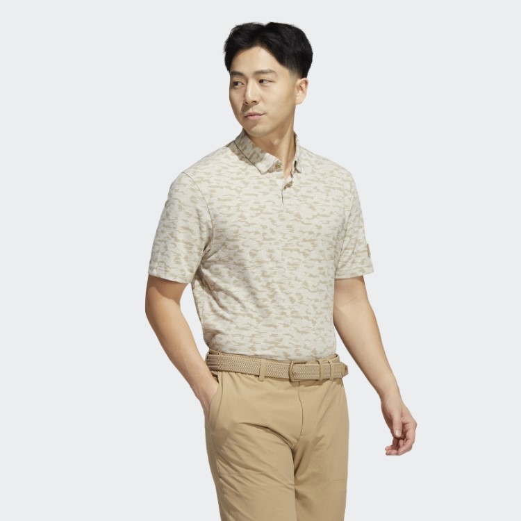 Camisa Polo Adidas Hemp Go-to Com Estampa Camuflada