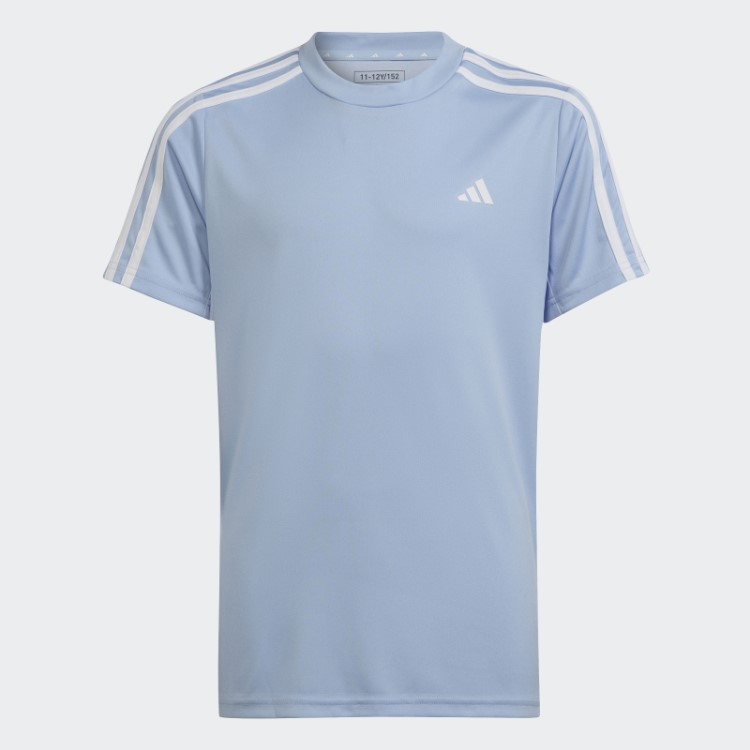 Camiseta Azul Dawn Train Essentials Aeroready Com As Três Listras De Ajuste Regular Adidas