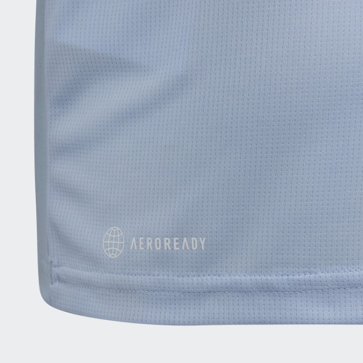 Camiseta Azul Dawn Train Essentials Aeroready Com As Três Listras De Ajuste Regular Adidas