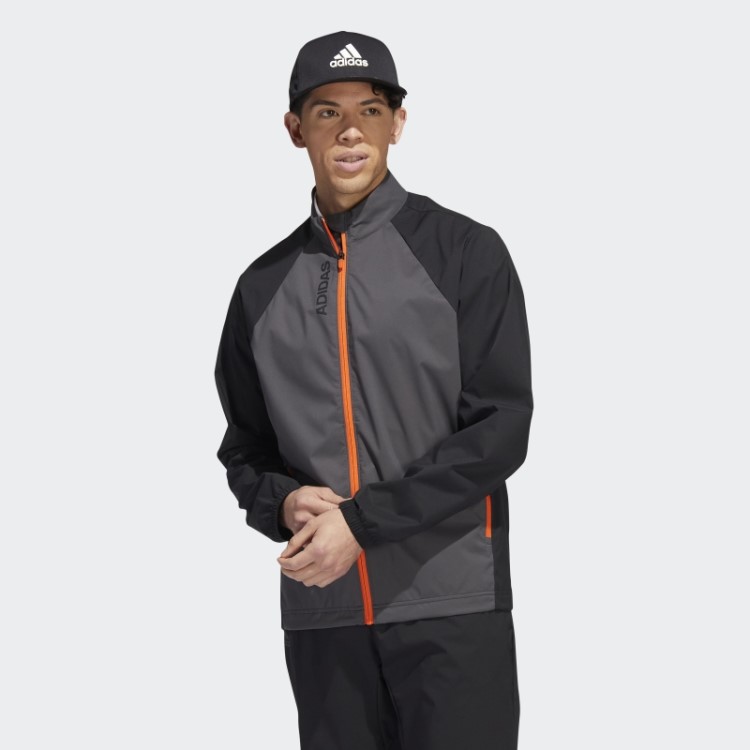 Jaqueta Provisória Com Zíper Preto Adidas