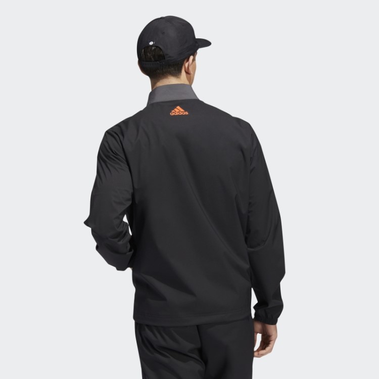 Jaqueta Provisória Com Zíper Preto Adidas